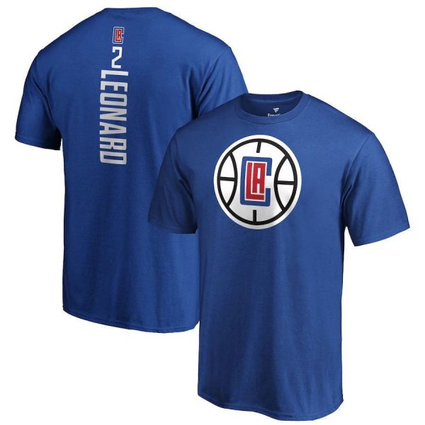 Kawhi Leonard N2 LA Clippers NBA Basketball Blue T-Shirt