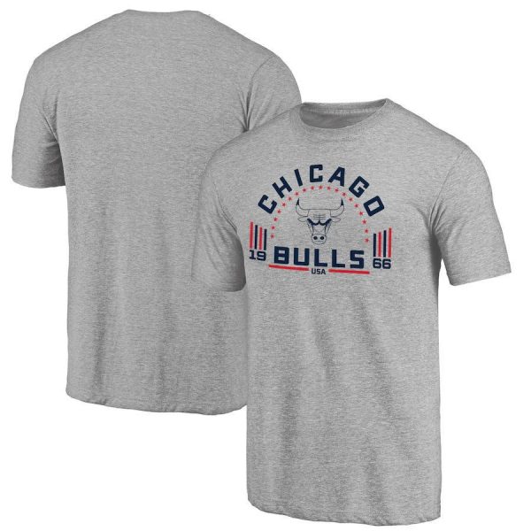 Chicago Bulls USA 1966 Basketball NBA Team Grey T-Shirt