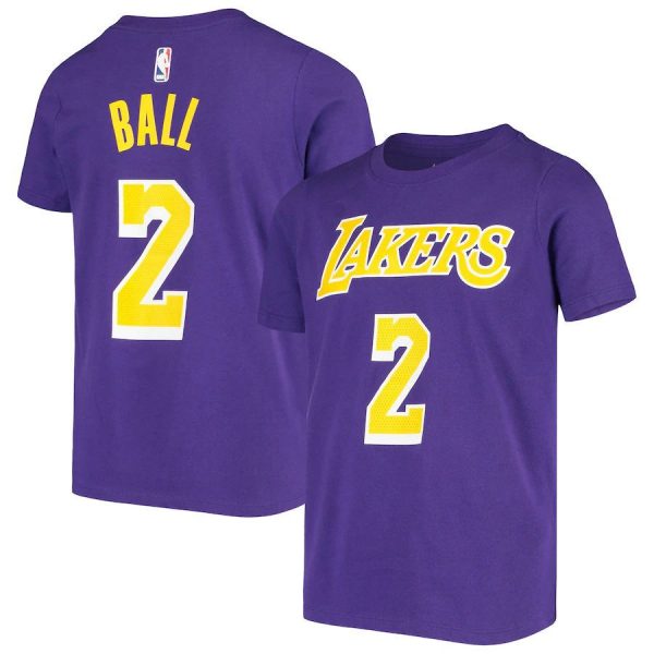 Ball N2 LA Lakers Basketball Purple T-Shirt