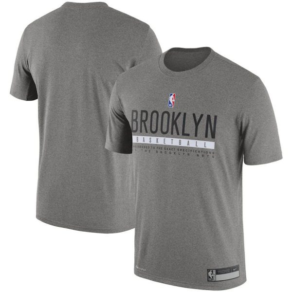 Brooklyn Nets NBA Team Basketball Dri-fit Dark Grey T-Shirt