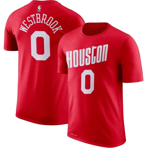 Westbrook N0 Houston Rockets Bed-Stuy NBA Team Red T-Shirt