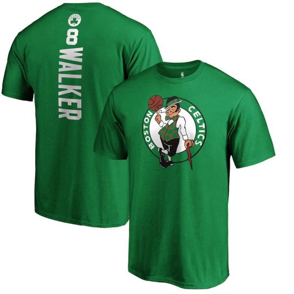 Walker N8 Boston Celtics Basketball NBA Team Green T-Shirt