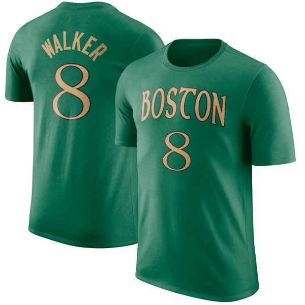Kemba Walker N8 Boston Celtics Basketball NBA Green T-Shirt