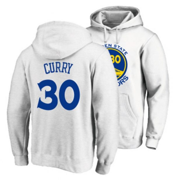 Curry N30 Golden State Warriors NBA Basketball White Sweatshirt Hoodie