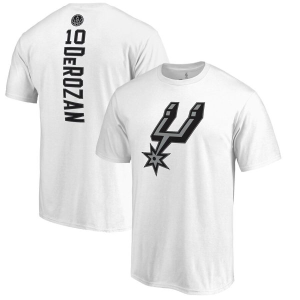 DeMar DeRozan N10 San Antonio Spurs NBA Team Basketball White T-Shirt