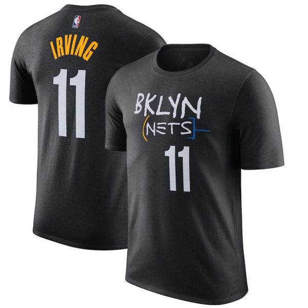 Kyrie Irving N11 Brooklyn Nets NBA Team Basketball Black T-Shirt