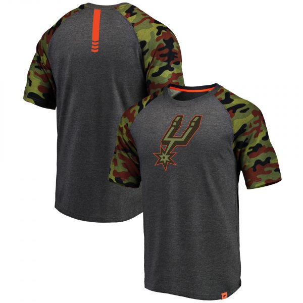San Antonio Spurs Camouflage Style NBA Basketball T-Shirt