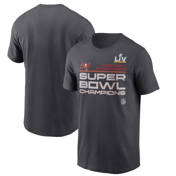 Tampa Bay Buccaneers Superbowl Champions Pirate Flag NFL Grey Short Sleeve T-Shirt