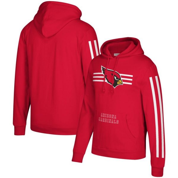 Arizona Cardinals NFL Football Team Striped Sleeve Design Sweatshirt Hoodie