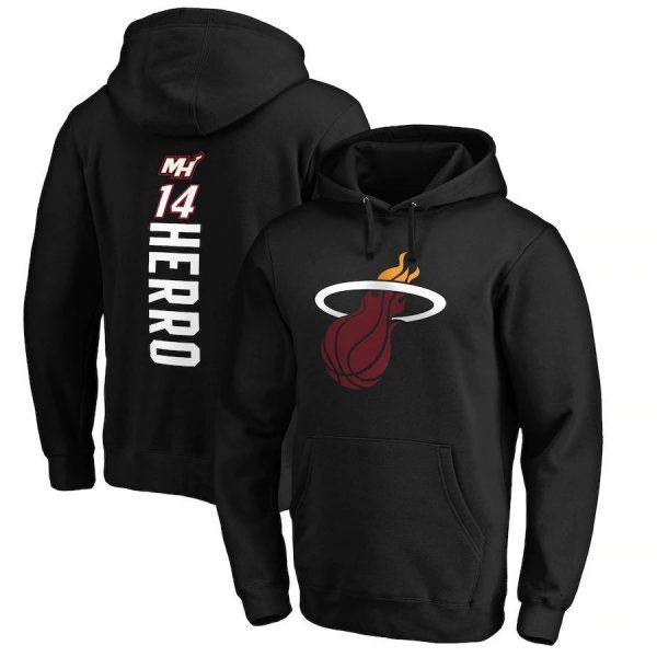 Herro N14 Miami Heat Basketball NBA Black Sweatshirt Hoodie