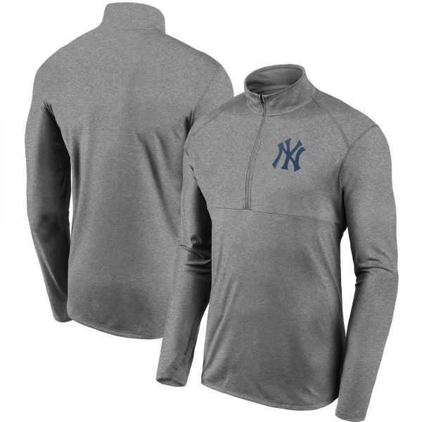 New York Yankees MLB Baseball Team Grey Long Sleeve T-Shirt