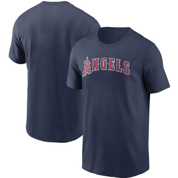 Los Angeles Angels MLB Baseball Navy Red Short Sleeved T-Shirt