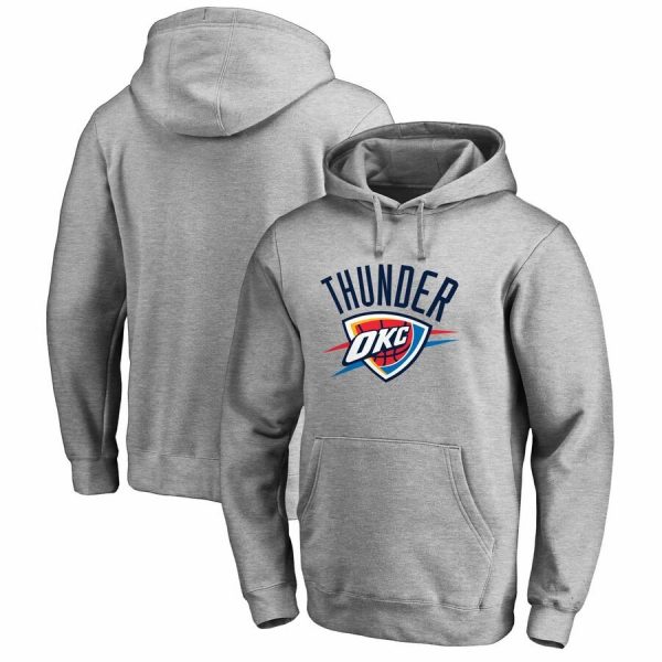 Oklahoma City Thunder NBA Basketball Grey Sweatshirt Hoodie