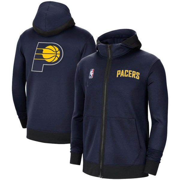 Indiana Pacers NBA Basketball Navy Hooded Jacket