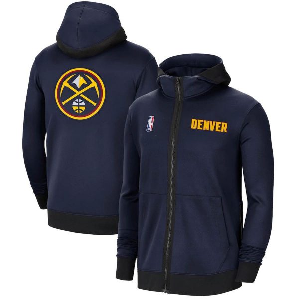 Denver Nuggets NBA Basketball Navy Hooded Jacket