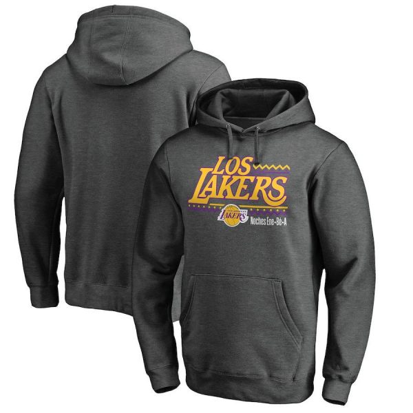Los Lakers LA Lakers Noches Enebea NBA Basketball Dark Grey Sweatshirt Hoodie