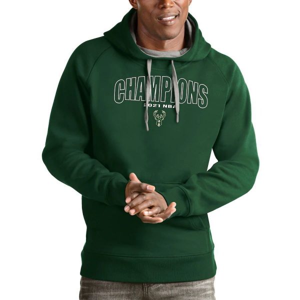 Milwaukee Bucks 2021 NBA Champions Basketball Green Sweatshirt Hoodie