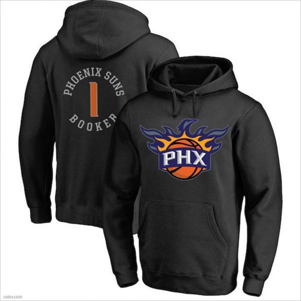 Booker N1 Phoenix Suns Basketball NBA Black Sweatshirt Hoodie