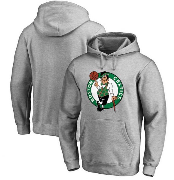 Boston Celtics Lucky The Leprechaun NBA Basketball Grey Sweatshirt Hoodie
