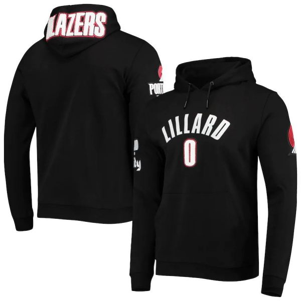 Damian Lillard N0 Portland Trail Blazers NBA Basketball Black Sweatshirt Hoodie
