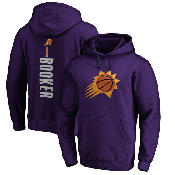 Booker N1 Phoenix Suns Basketball NBA Purple Sweatshirt Hoodie
