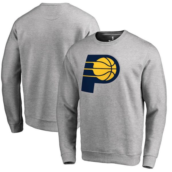Indiana Pacers NBA Basketball Grey Pullover Sweatshirt