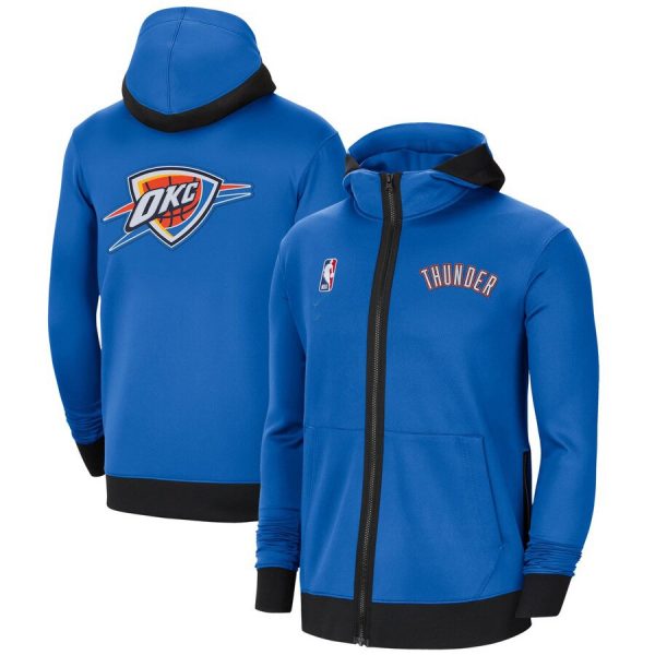 Oklahoma City Thunder NBA Basketball Blue Hooded Jacket
