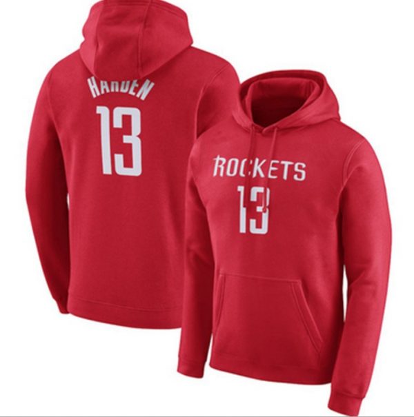 James Harden N13 Houston Rockets Basketball NBA Red Sweatshirt Hoodie