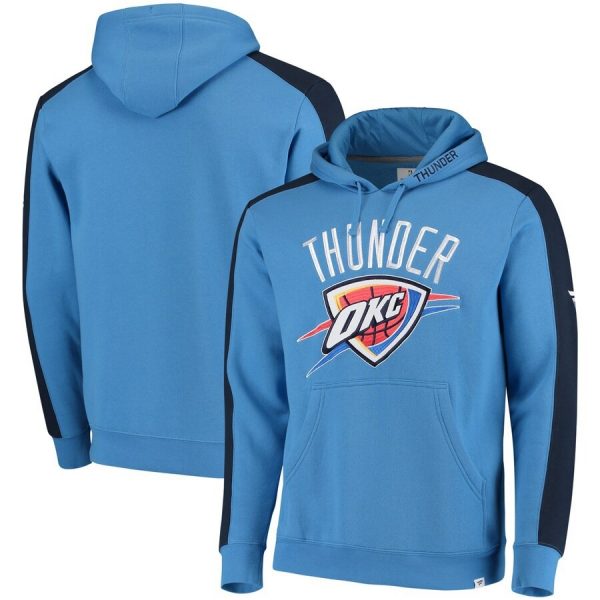 Oklahoma City Thunder NBA Basketball Sky Blue Black Sweatshirt Hoodie