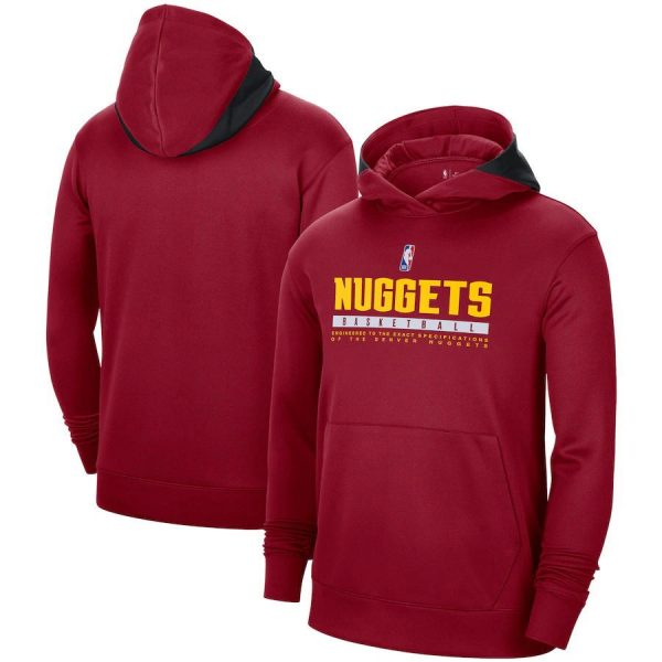 Denver Nuggets NBA Basketball Wine Red Sweatshirt Hoodie
