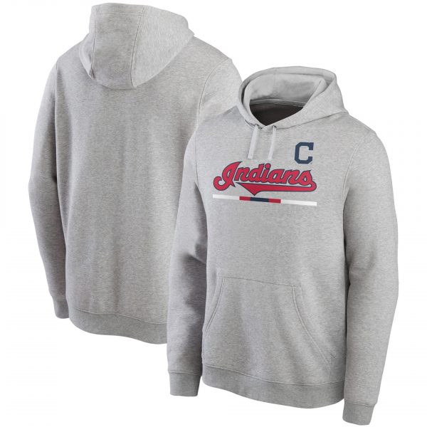 Cleveland Indians MLB Baseball Team Grey Sweatshirt Hoodie