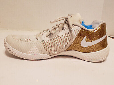 Womens NIKE Flare 2 Size 10.5 Serena Williams Athletic Tennis Court Shoes Gold