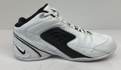 Nike Air Zoom White Black 308648-113 Sneakers Basketball Tennis Shoes Sz 8.5