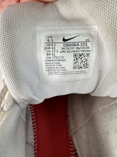 Men's NikeCourt Zoom Vapor X Air Max 95 DB6064-101 Size 9.5 White