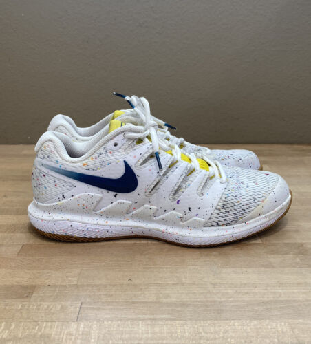 Nike Court Air Zoom Vapor X HC Womens Shoes SZ 9.5 White Speckled AA8027-109