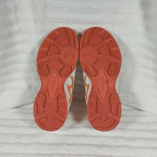 Asics Gel Game Tennis Athletic Womens Size 7 Orange White Shoes C502Y