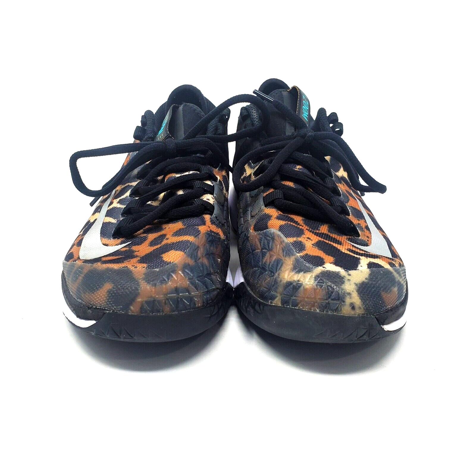 Nike Air Zoom Womens Tennis Court Shoes Sneakers AA8022 702 Cheetah Print Sz 7.5