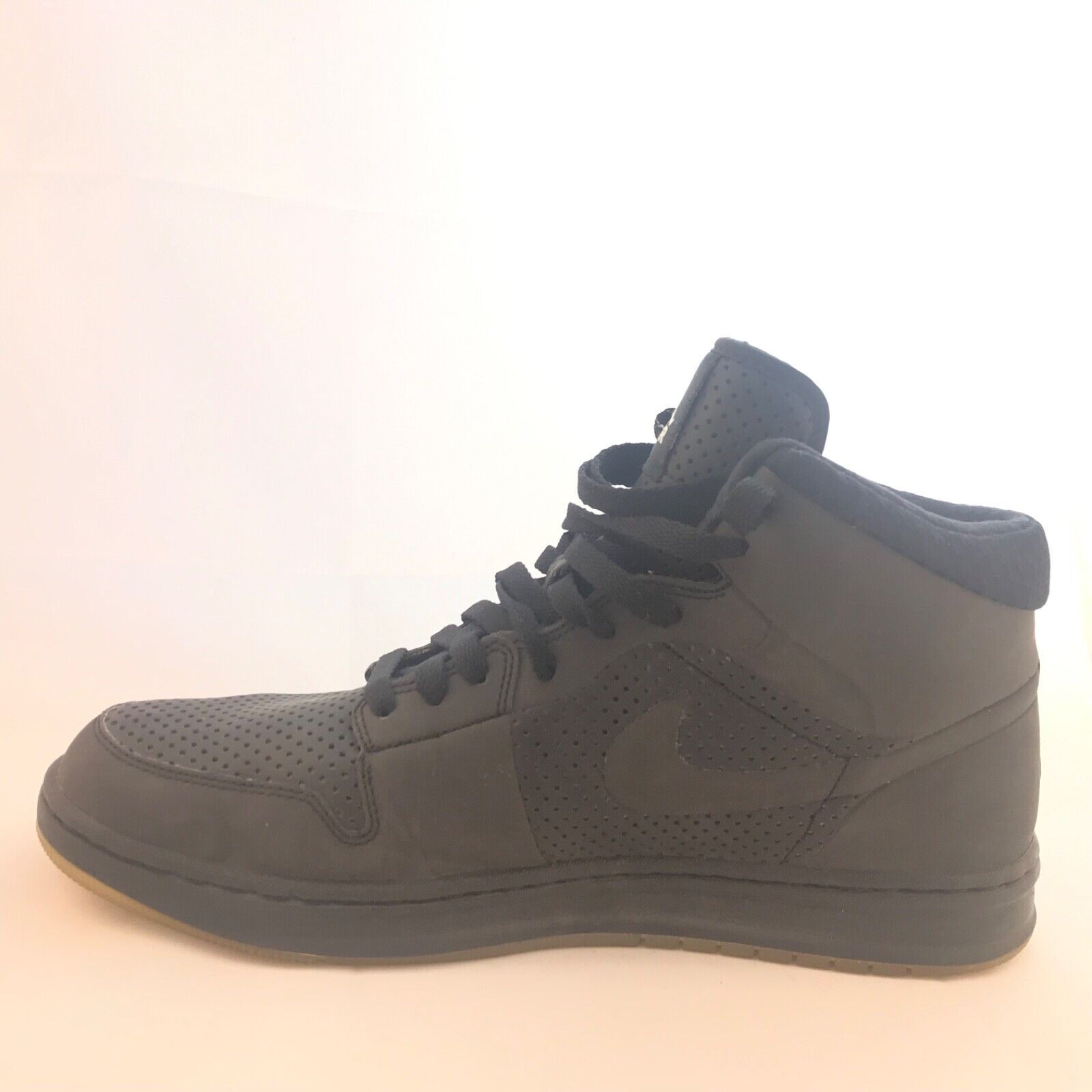 Nike 10.5 Air Jordan Black High Top Vintage Tennis Sneaker Athletic Shoe