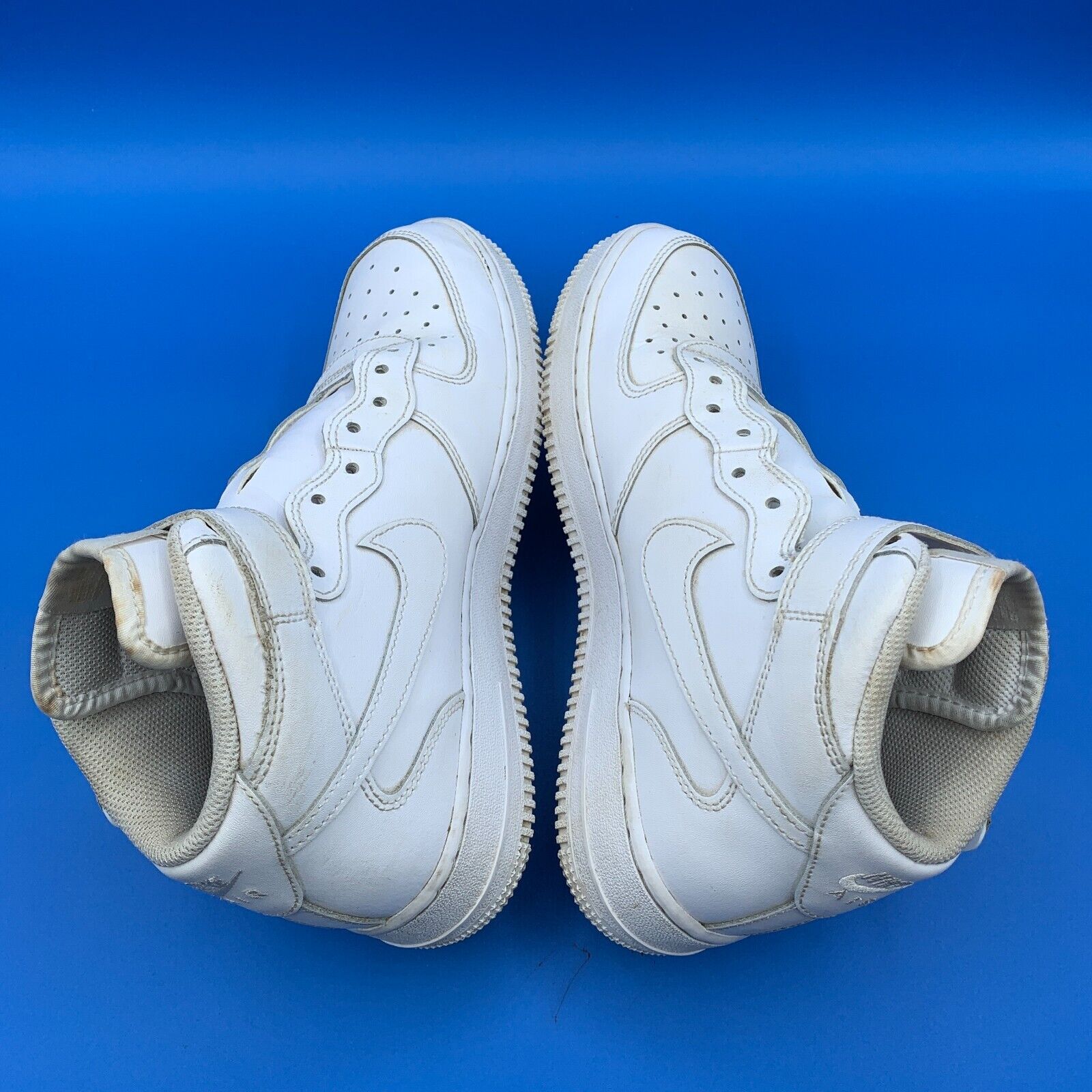 Nike Air Force 1 Mid Womens Size 8 White Shoes Sneakers Basketball 314195-113