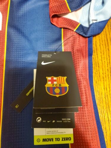Nike ( XL )Dri-FIT F.C. Barcelona 2020/21 Stadium Home Men's Soccer Jersey