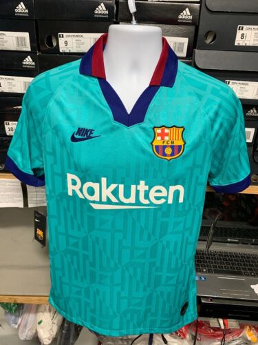 Nike Fc Barcelona Third Kid 2019/20 Green #10 Lionel Messi LE Size Small Only