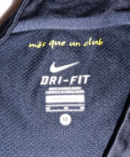 Nike Dri Fit FCB Barcelona Youth Medium Blank Black Jersey