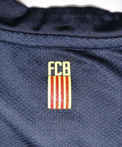 Nike Dri Fit FCB Barcelona Youth Medium Blank Black Jersey