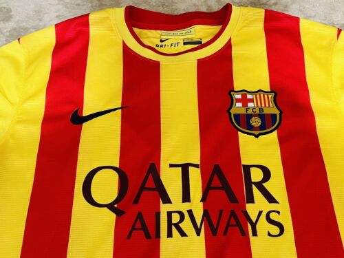 Nike FC Barcelona 2013-14 senyera jersey mens medium