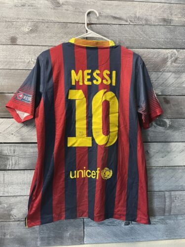 Messi Barcelona #10 Soccer Jersey Size L