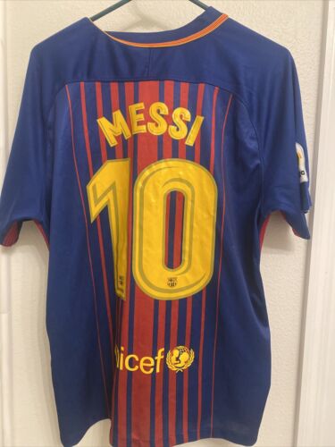 2017 Nike Aeroswift FC Barcelona Lionel Messi #10 Jersey Size Large