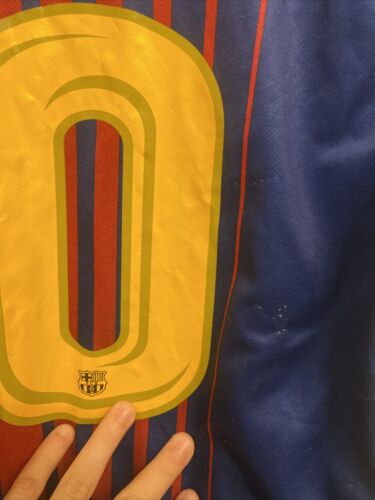 2017 Nike Aeroswift FC Barcelona Lionel Messi #10 Jersey Size Large