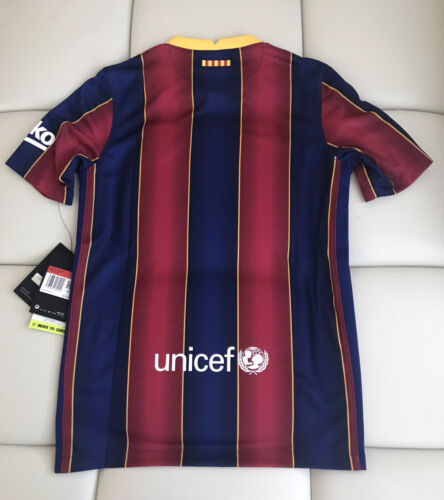 Nike Unisex Youth Barcelona FC 20/21 Home Jersey CD4500-456 Size Youth Large