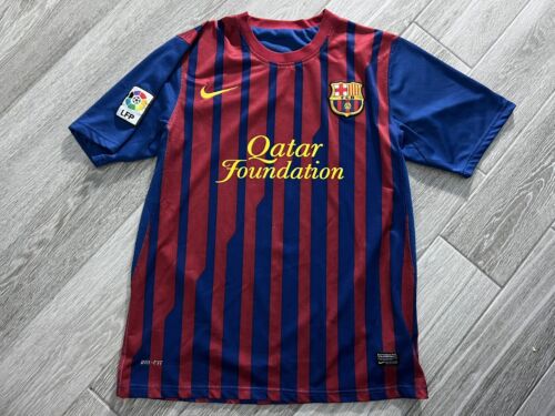 2011-12 Authentic NIKE David Villa FC Barcelona Laliga Soccer Jersey Sz Medium