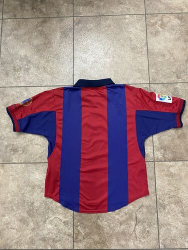 Nike DRI-FIT FCB FC Barcelona Football Soccer Jersey 1899-1999 Men S Made In UK
